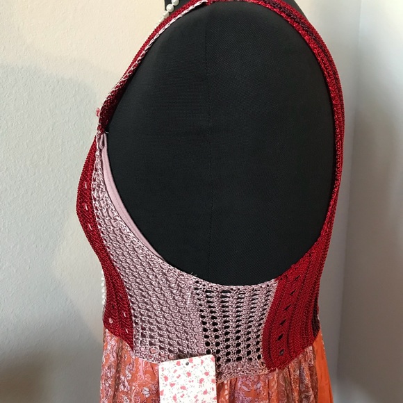 FREE PEOPLE Boho Crochet Mini Dress - Picture 7 of 9